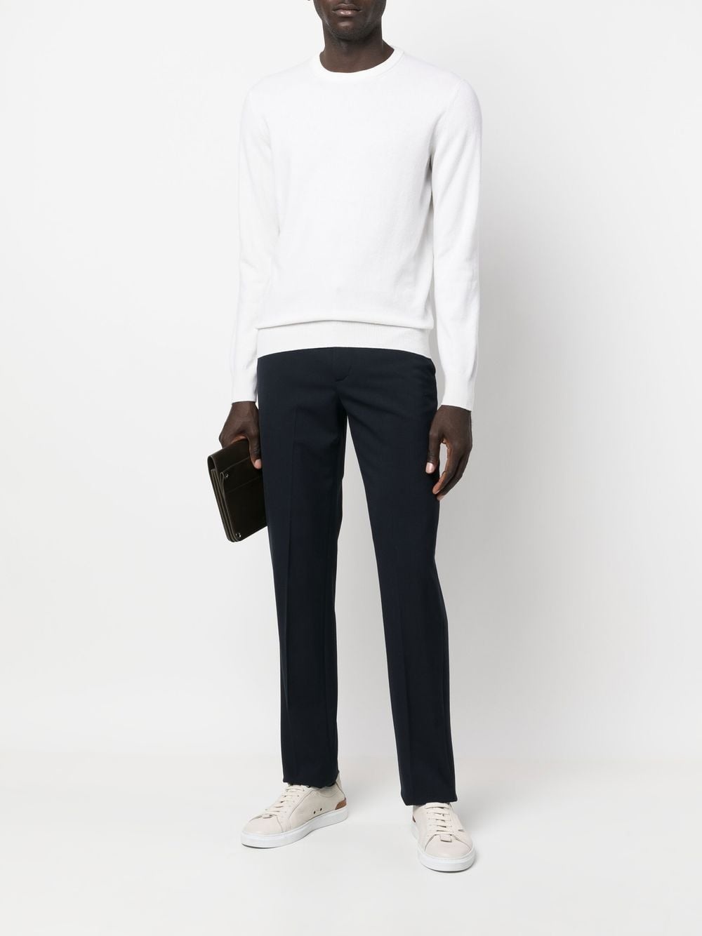 crew neck cashmere sweater - 2