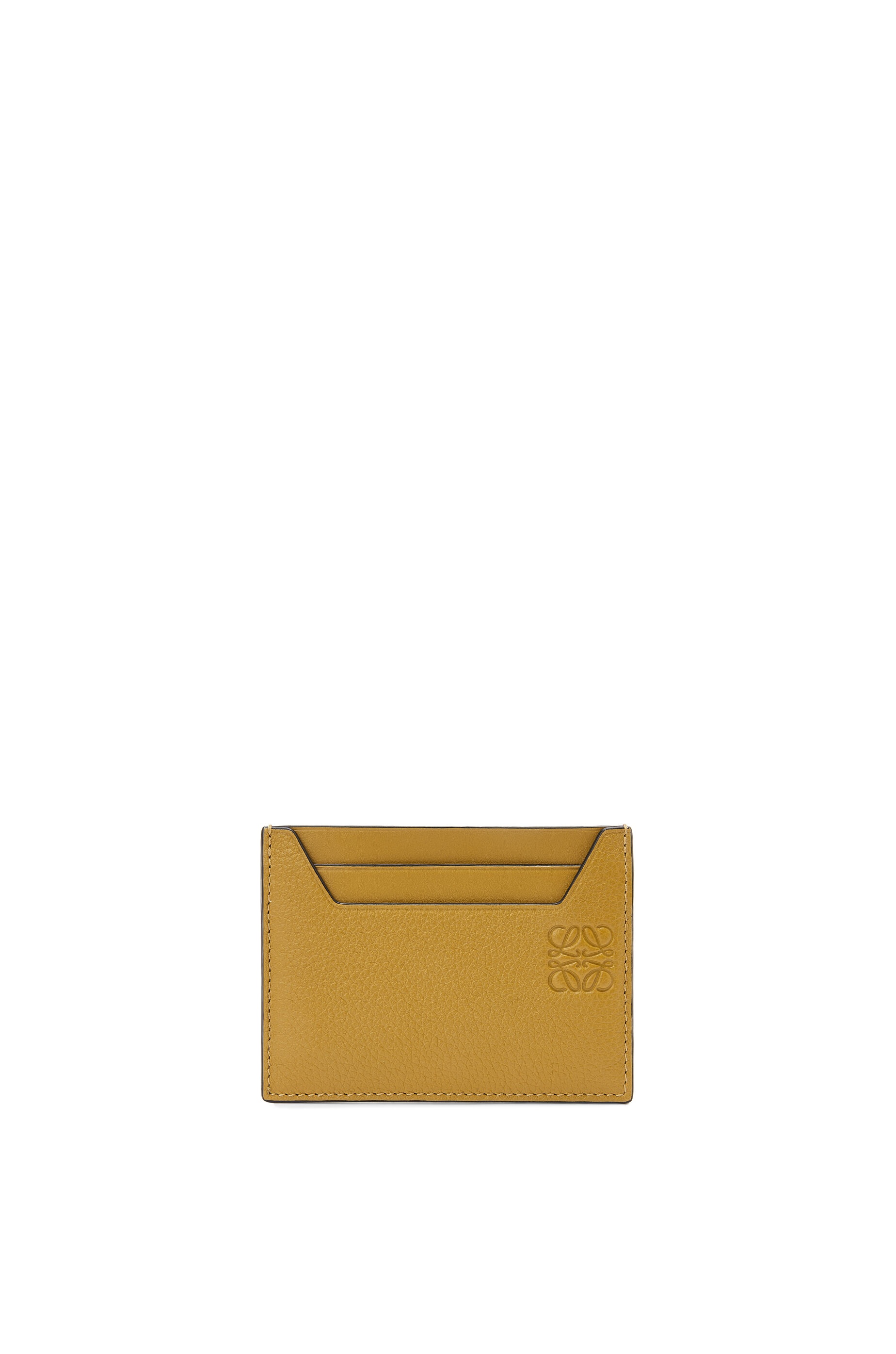 Plain cardholder in soft grained calfskin - 1