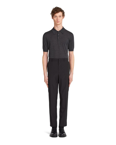 Prada Technical wool trousers outlook