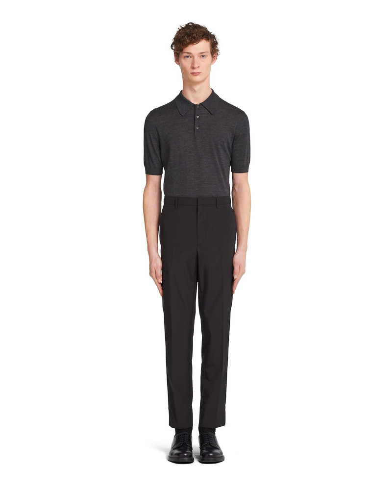 Prada Technical wool trousers outlook