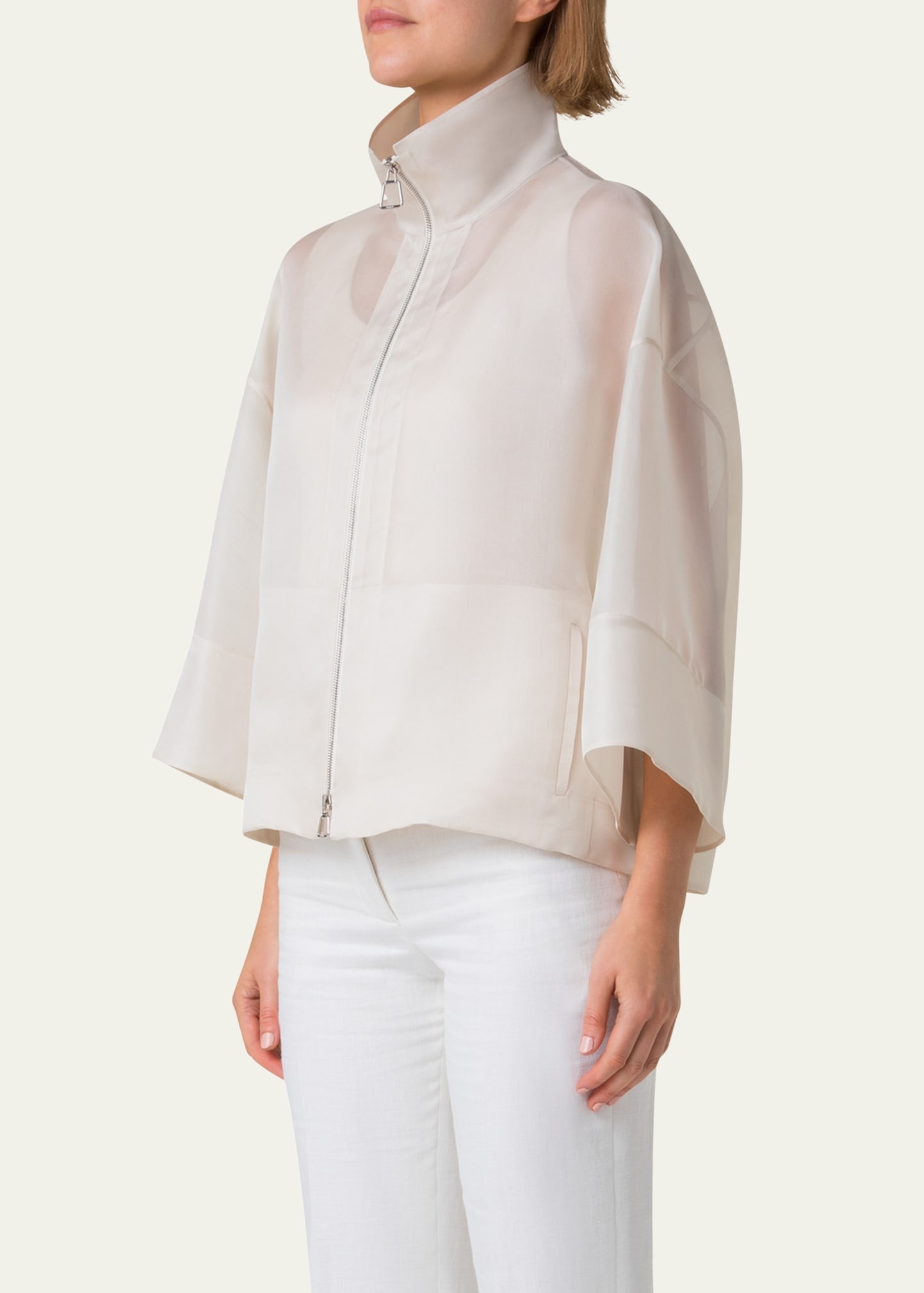 Philia Panama Silk Jacket - 4