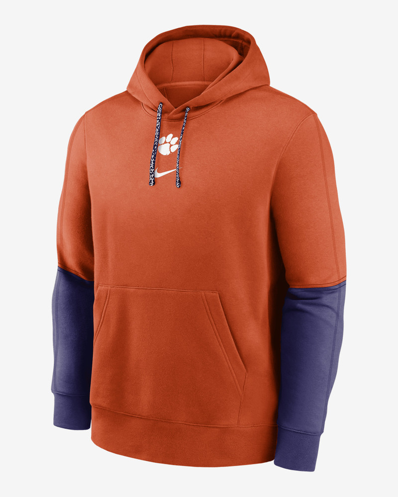 Clemson Tigers Sideline Team Issue Club Men's Nike College Pullover Hoodie 1