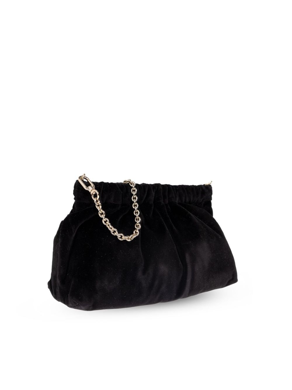velvet-finish shoulder bag - 4