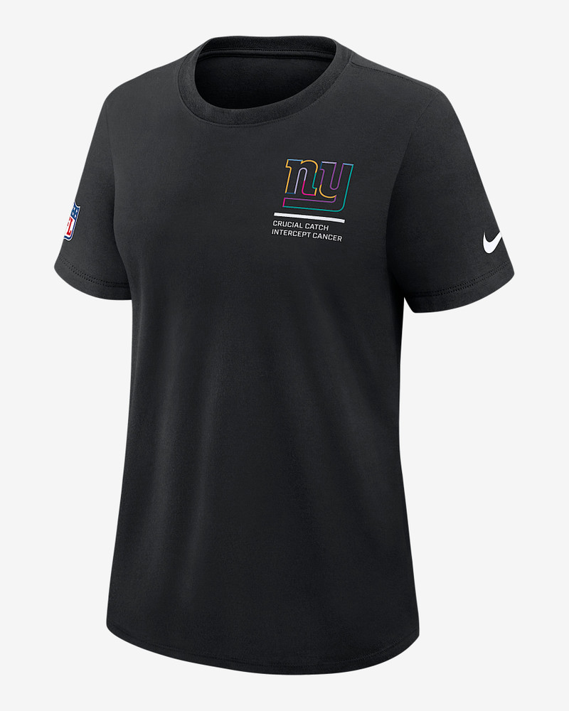 New York Giants Crucial Catch Women's Nike Dri-FIT NFL T-Shirt 1