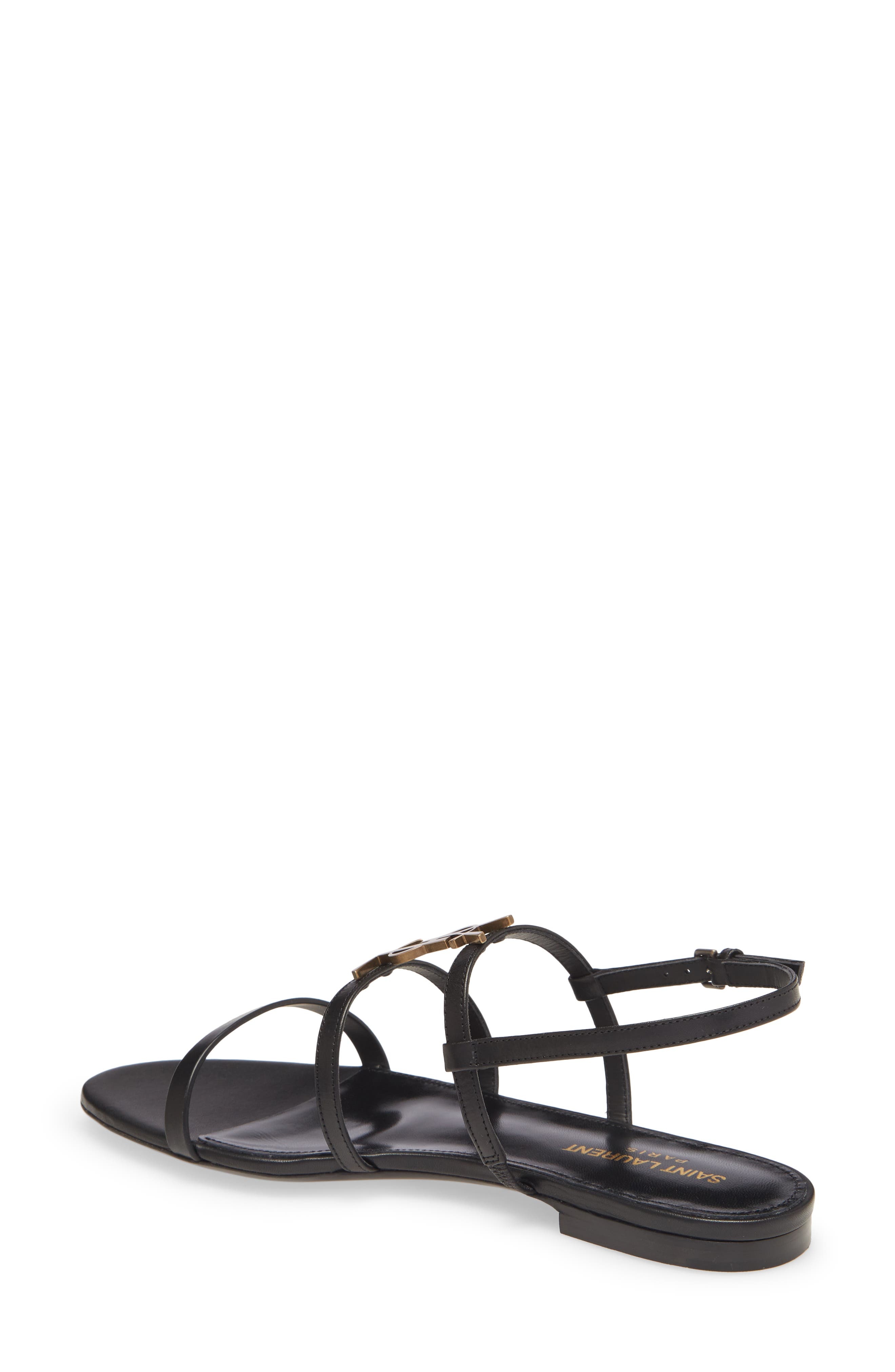 Cassandra YSL Logo Strappy Sandal - 2