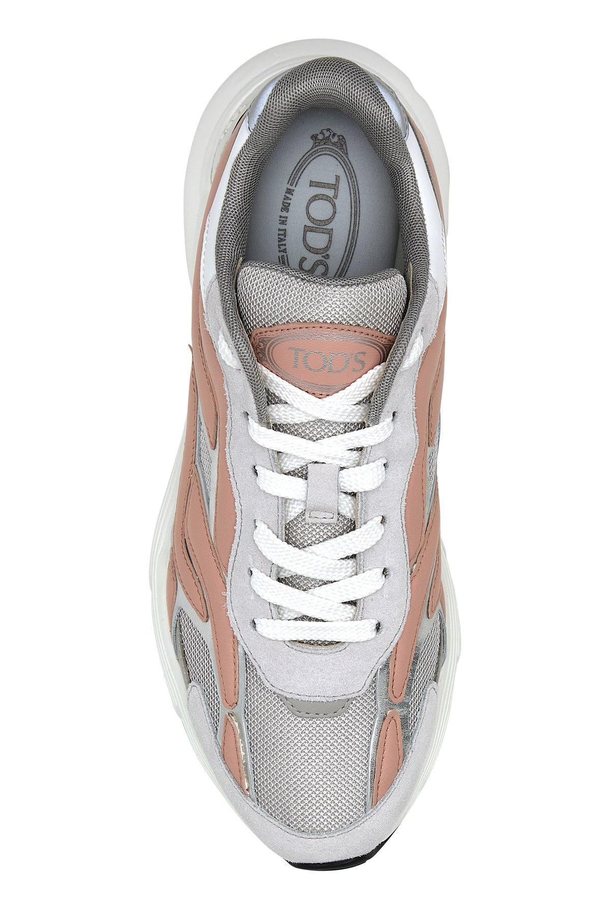 Multicolor leather and mesh sneakers - 4