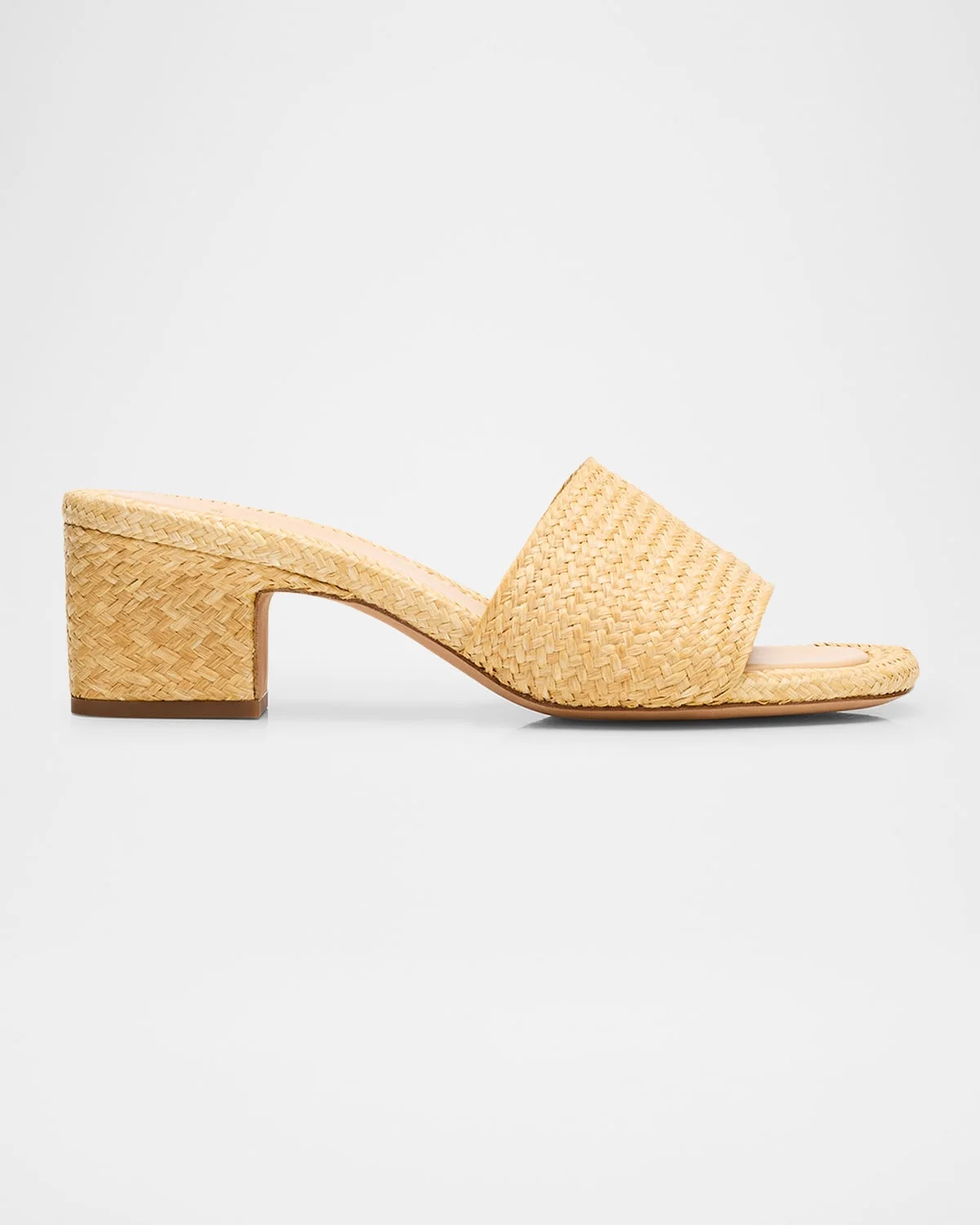 Ariana Raffia Mule Sandals - 1