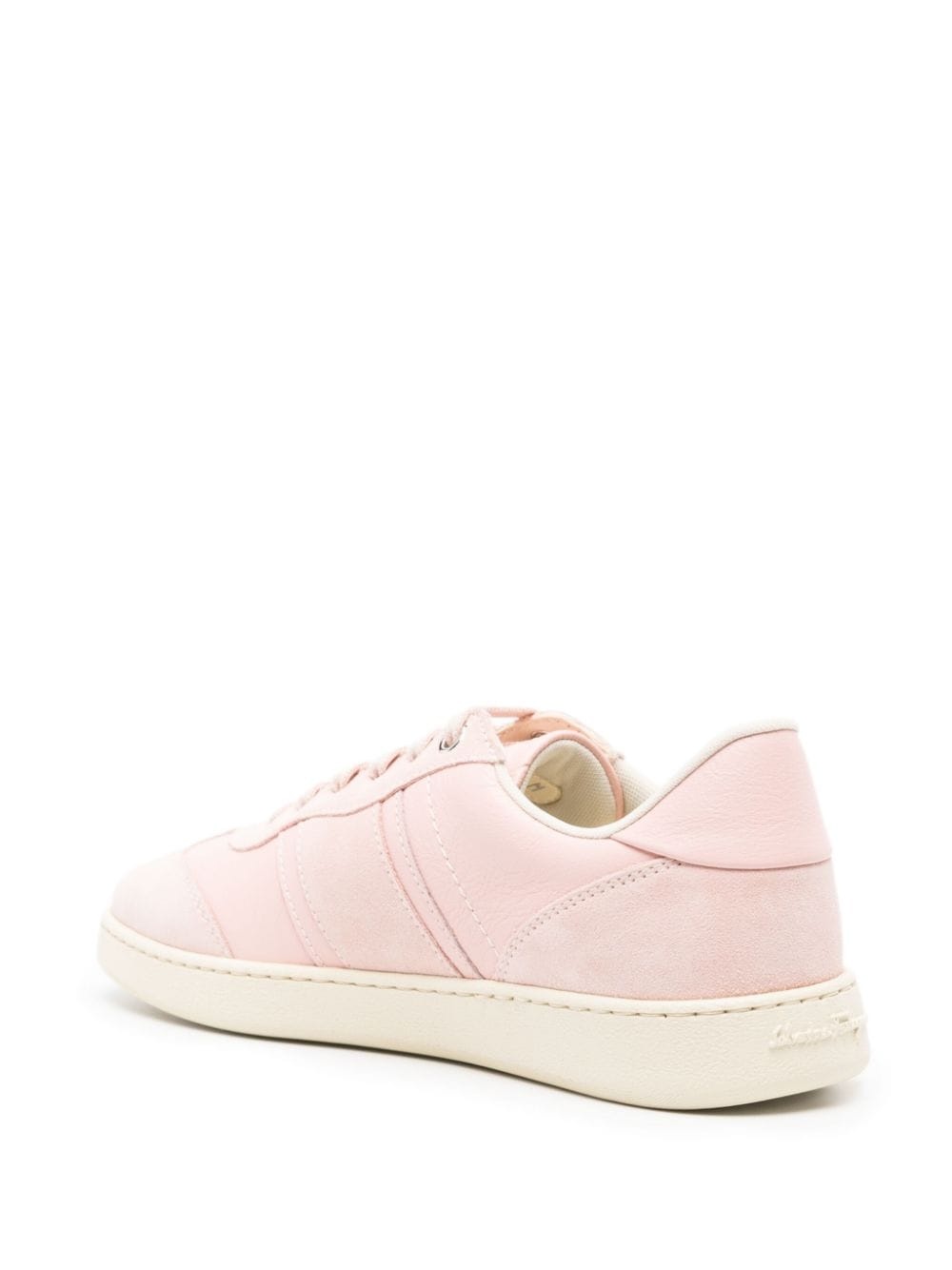 debossed-logo suede-leather trainers - 3
