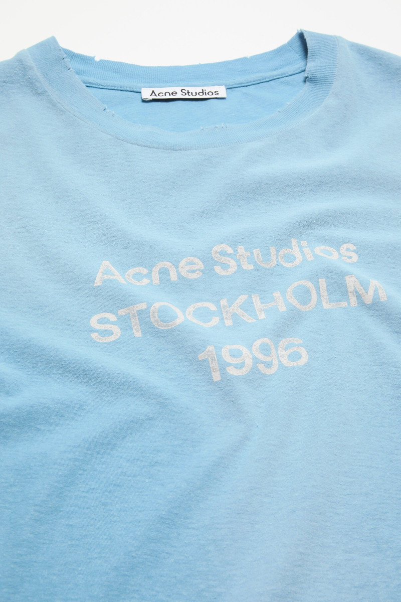 Fitted logo t-shirt - Cornflower blue 3