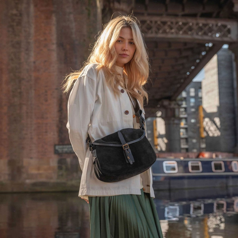 MUSETTE XS FISHERMAN'S BAG / SUEDE  -  BLACK 5