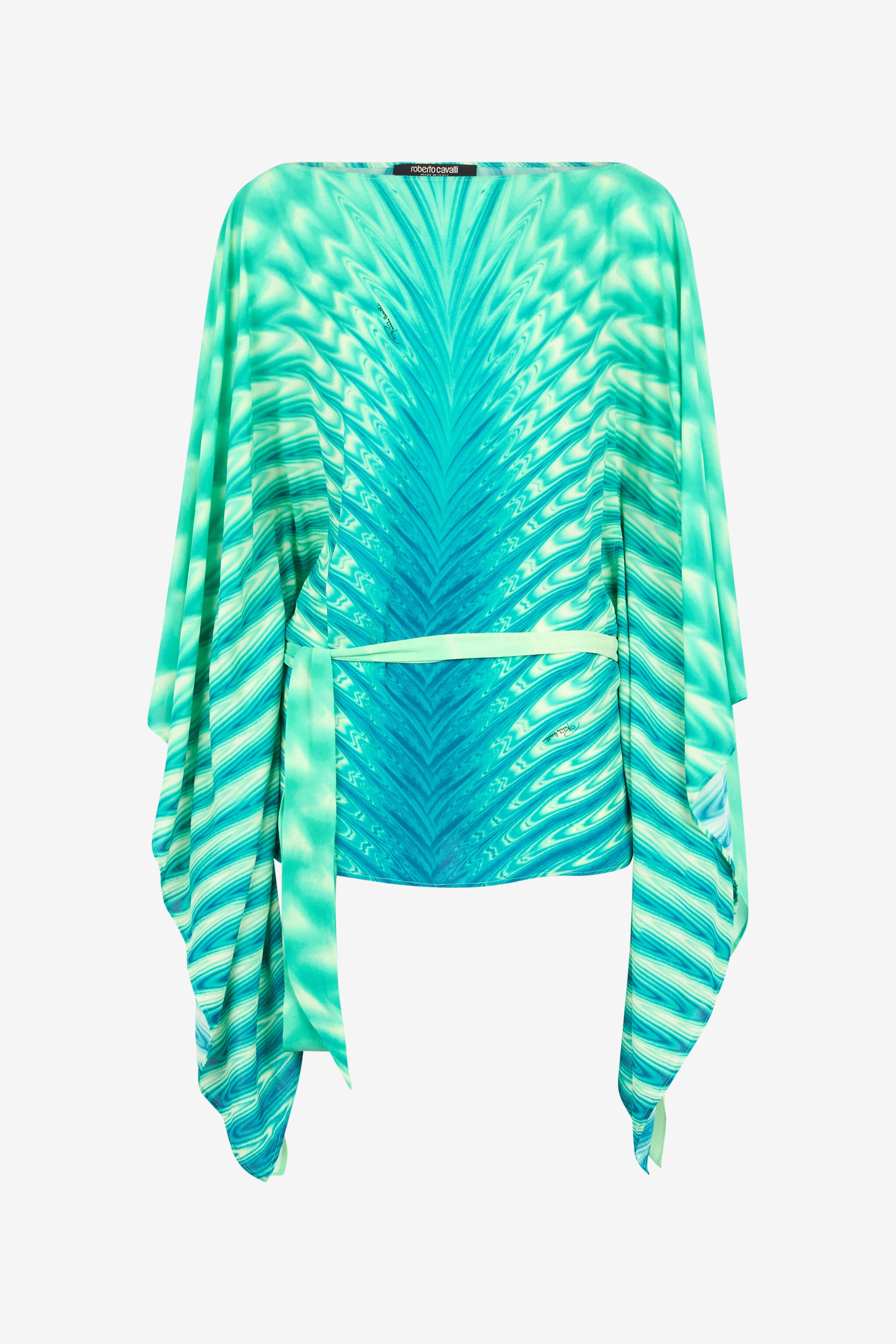 Caftan With Belt And All-Over Print - 1