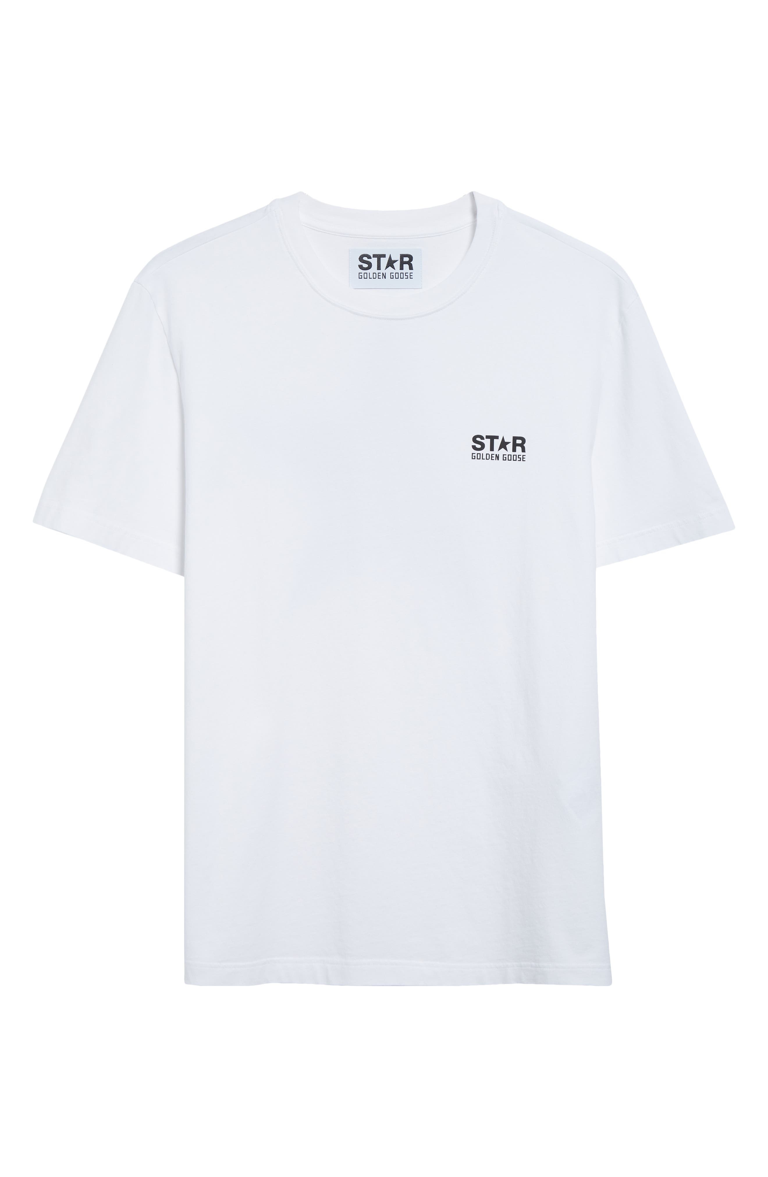 Golden Goose Star Logo Cotton Graphic T-Shirt in White/Black at Nordstrom - 5