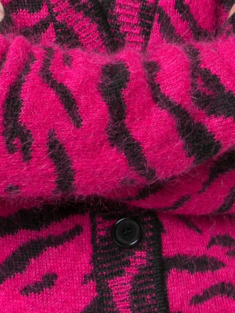 Zebra jacquard cardigan - 5