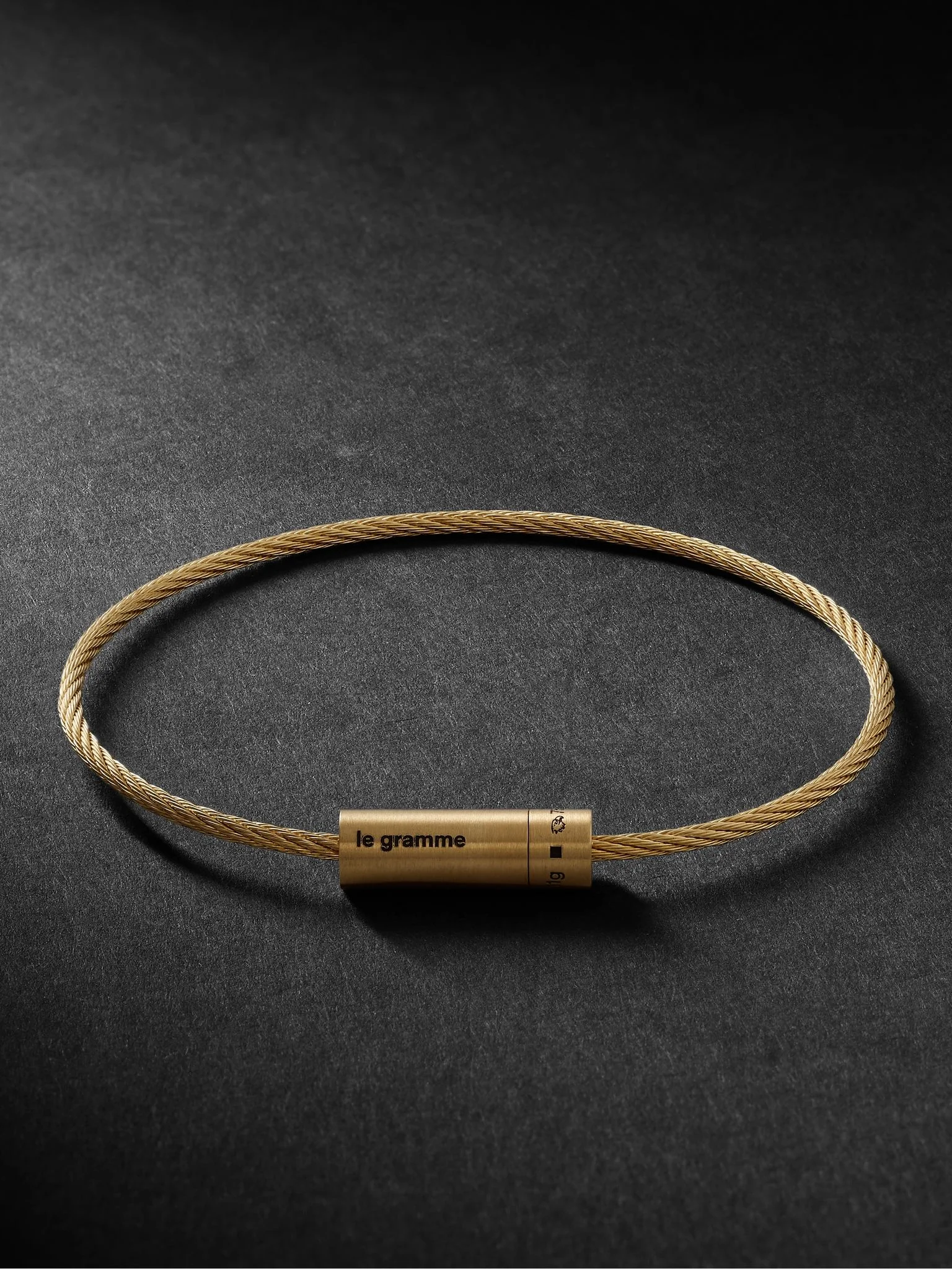Le 11 Brushed 18-Karat Gold Bracelet Gold - 1