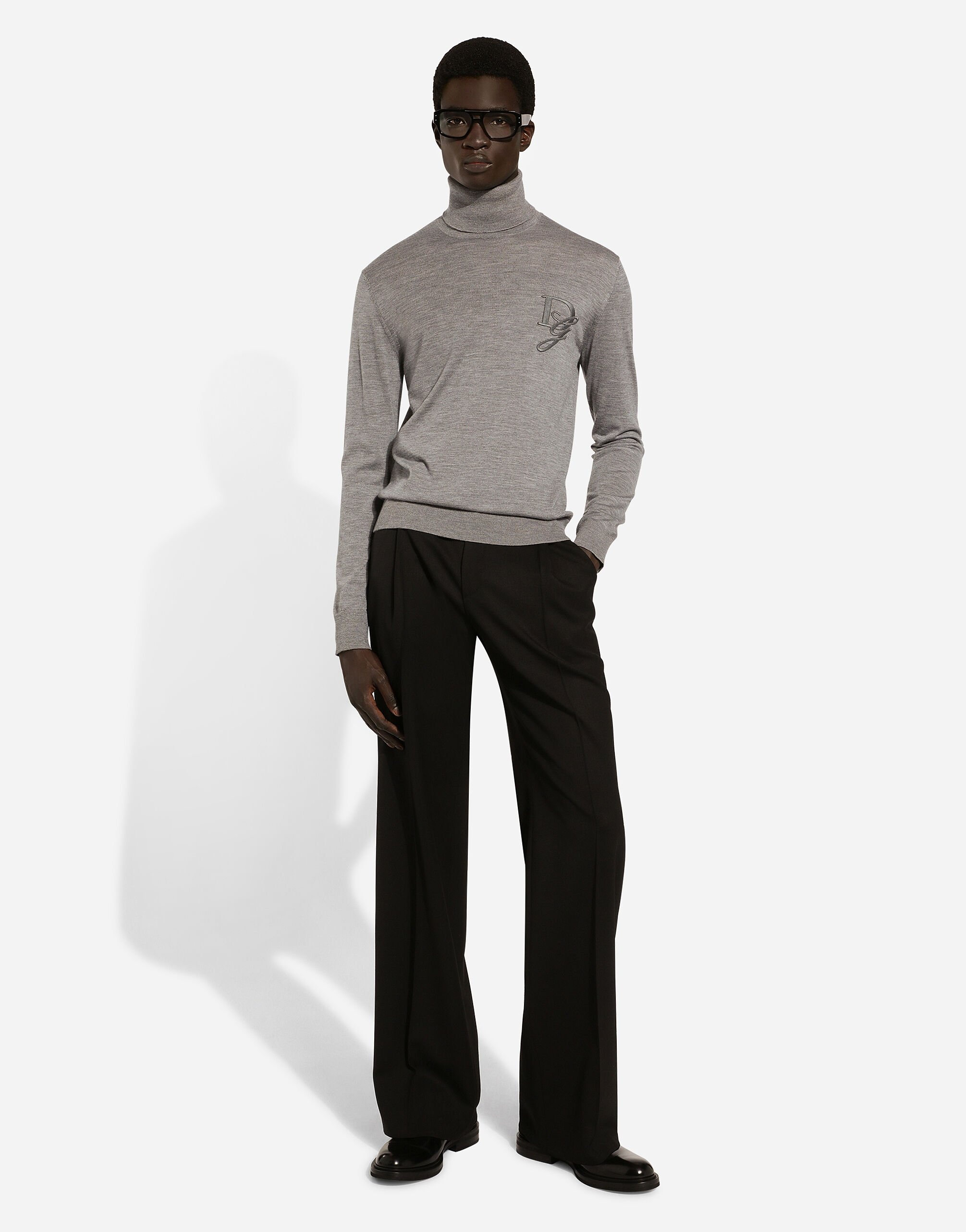 Cashmere turtle-neck sweater - 5