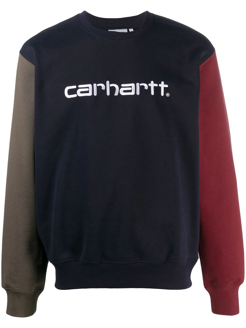 colour-block logo sweatshirt - 1