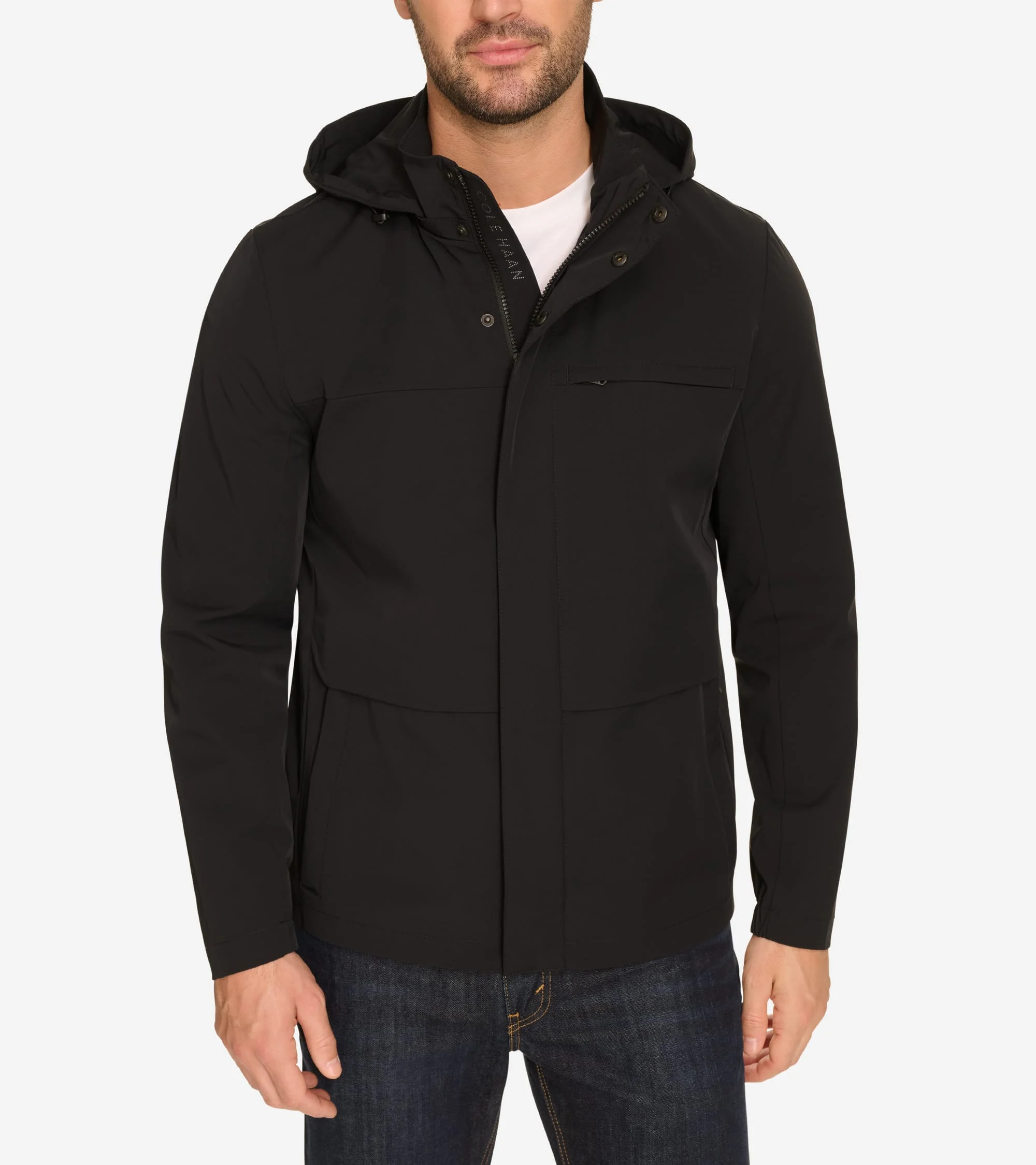 Men's Hooded Rain Parka - 1