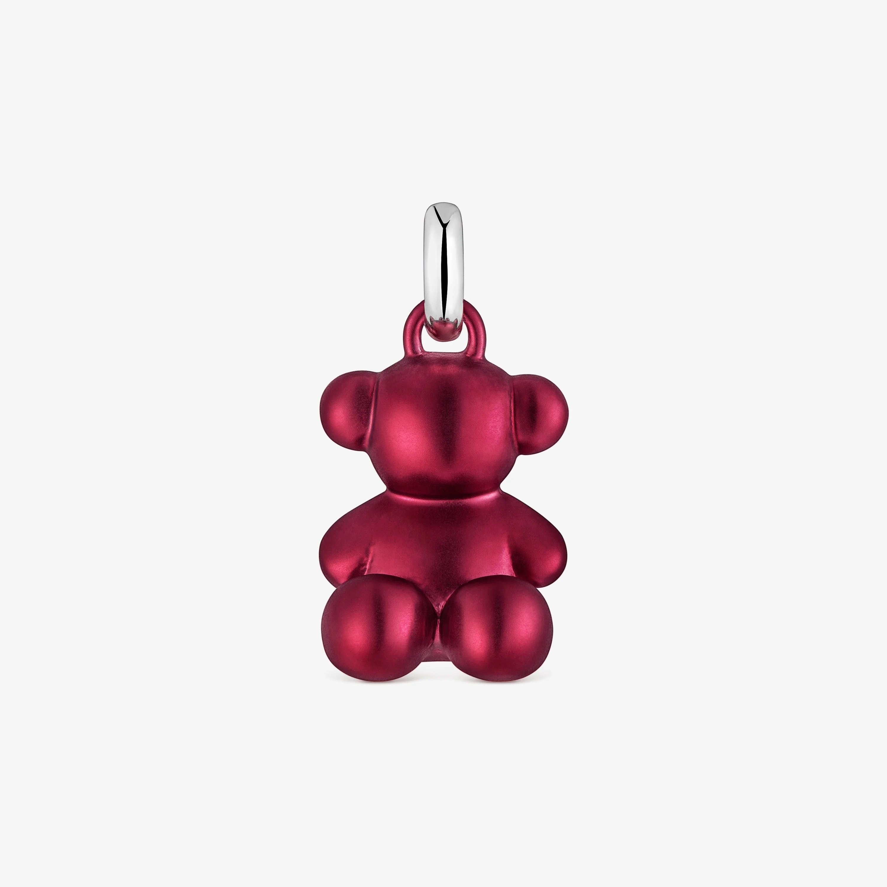 Medium red-colored steel bear Pendant Bold Bear - 1