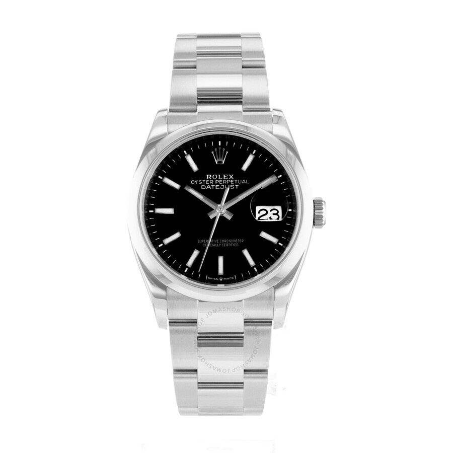 Pre-owned Rolex Datejust 36 Automatic Chronometer Black Dial Men's Watch 126200 BKSO - 2