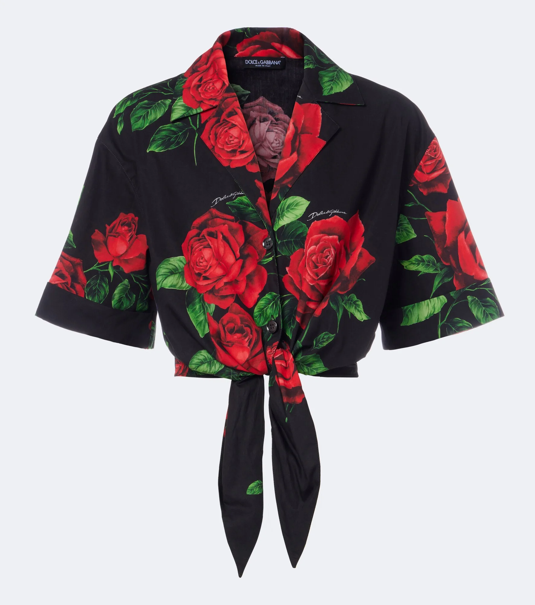 Floral cotton shirt - 1