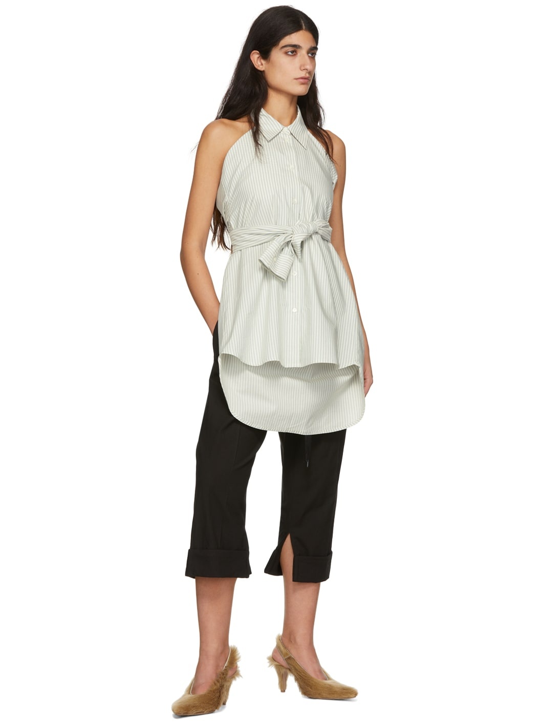 Black Linen Lounge Pants - 4