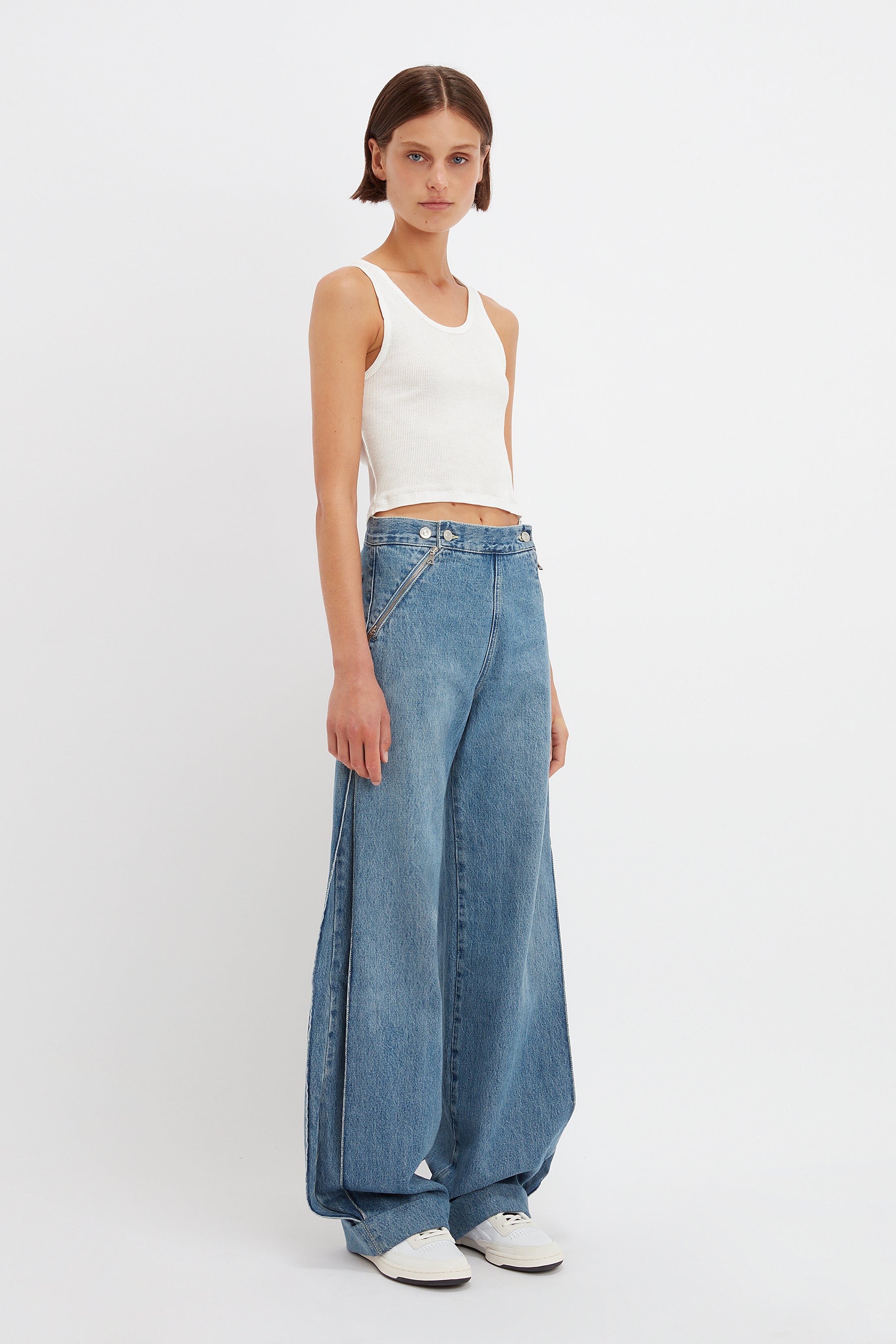 Mia Regan x VB Sailor Jean in Classic Blue Wash - 2