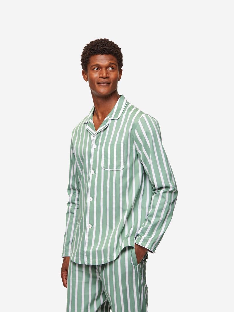 Men's Modern Fit Pyjamas Royal 219 Cotton Green - 3