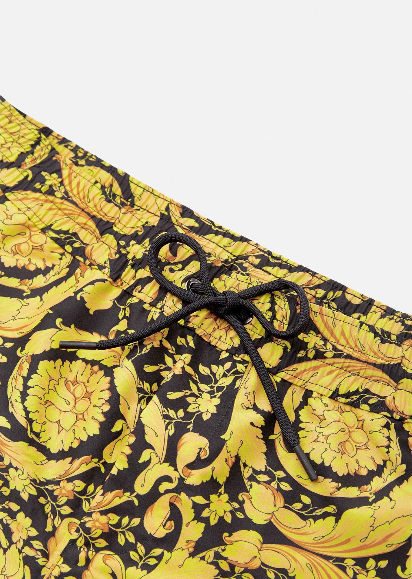 Barocco Print Short Swim Shorts - 4