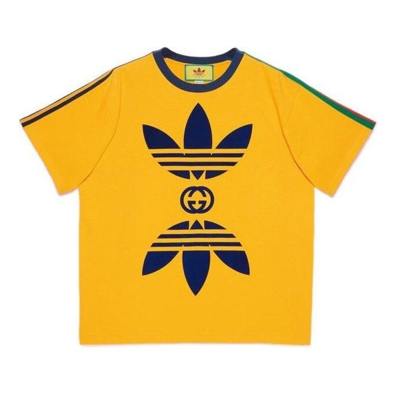 Gucci x adidas Cotton Jersey T-Shirt 'Yellow' 691636-XJEKR-7219 - 1