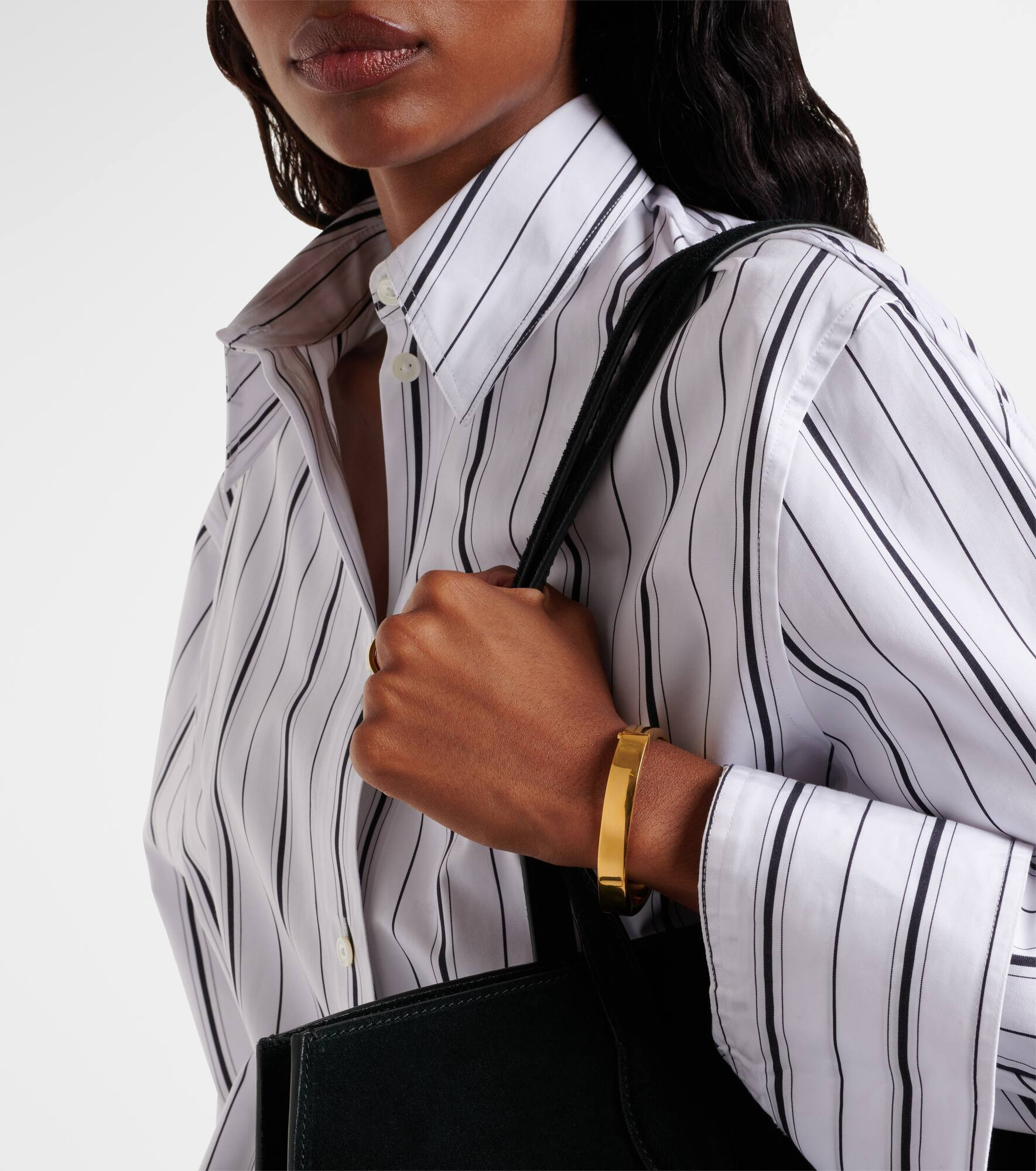 Signature 18kt gold-plated bangle - 3