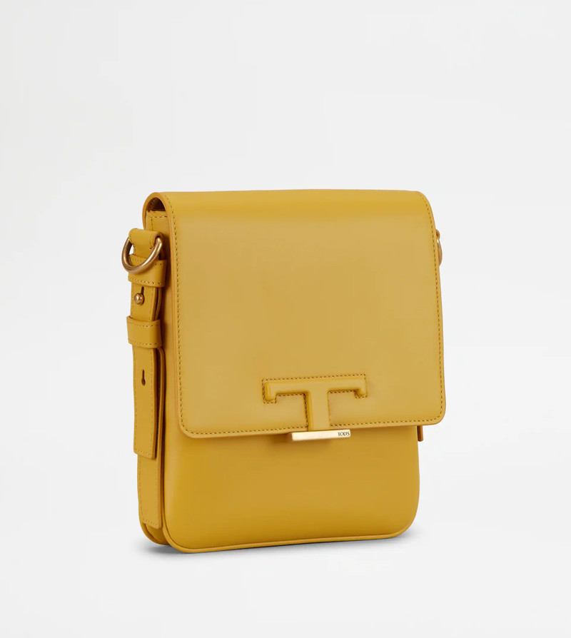 TIMELESS CROSSBODY IN LEATHER MINI - YELLOW 1