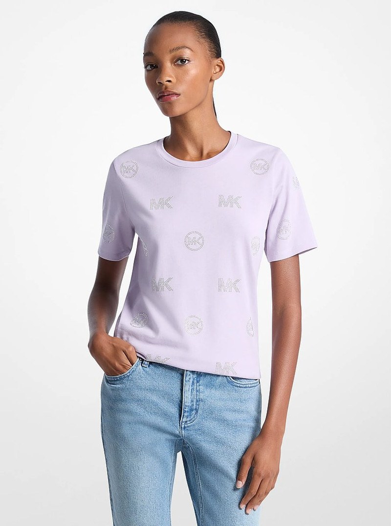 Embellished Logo Cotton T-Shirt 1
