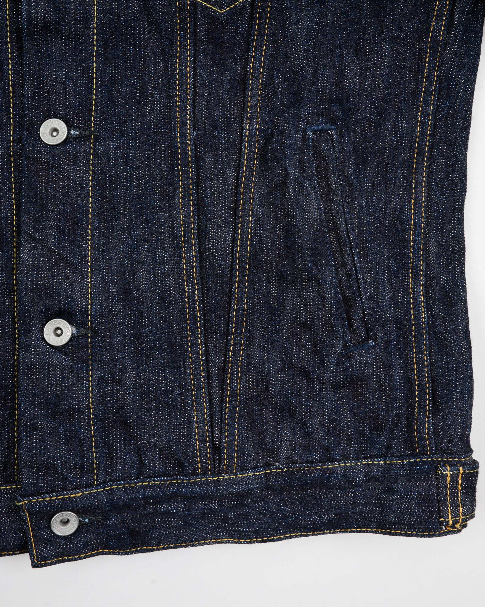 IH-526J-SLB 16oz Slubby Selvedge Denim Type III Jacket - Indigo - 11