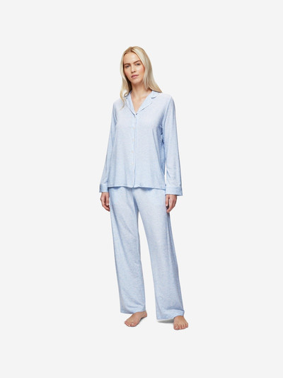 Derek Rose Women's Pyjamas Ethan Micro Modal Stretch Blue outlook