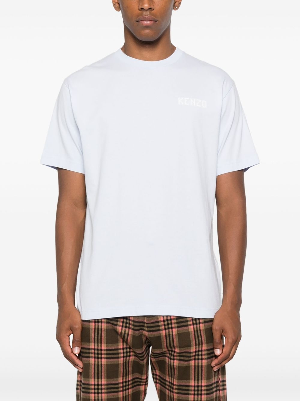 embroidered-logo cotton T-shirt - 3