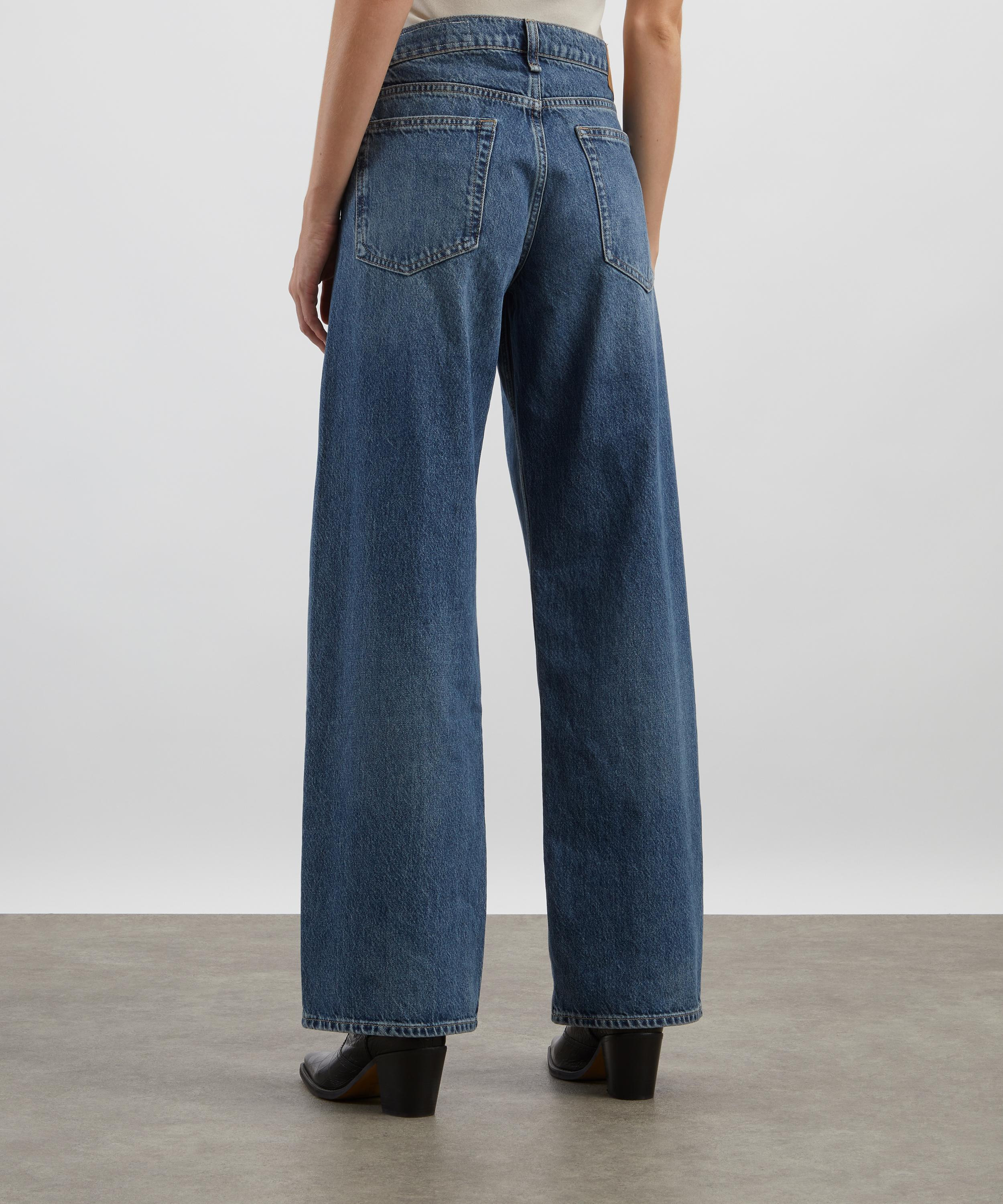 Saige Relaxed Straight Jeans in Echo - 4