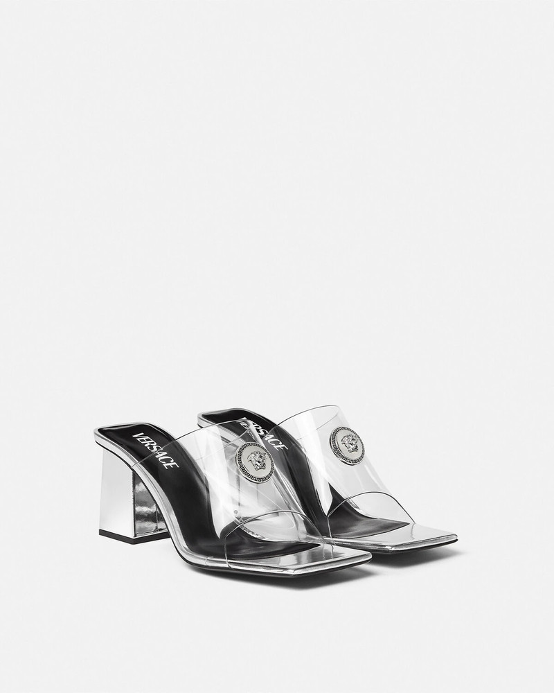 VERSACE Alia Transparent Mules 70 mm outlook