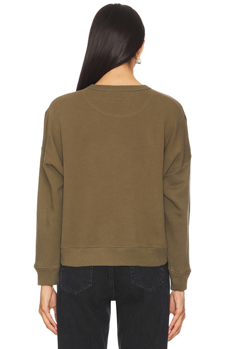 THE GREAT. The Floral Applique Teammate Sweatshirt outlook