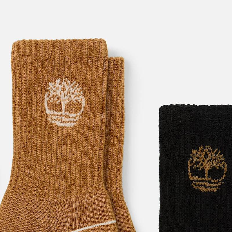 Kids' Bowden 3-Pack Tree Logo Full-Cushion Crew Sock 3