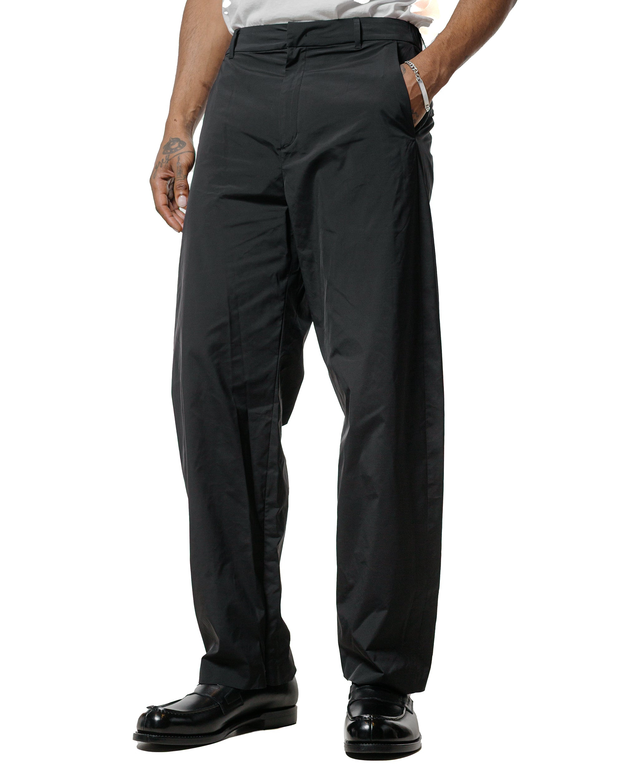 Taffeta Curved Leg Pants Black - 2