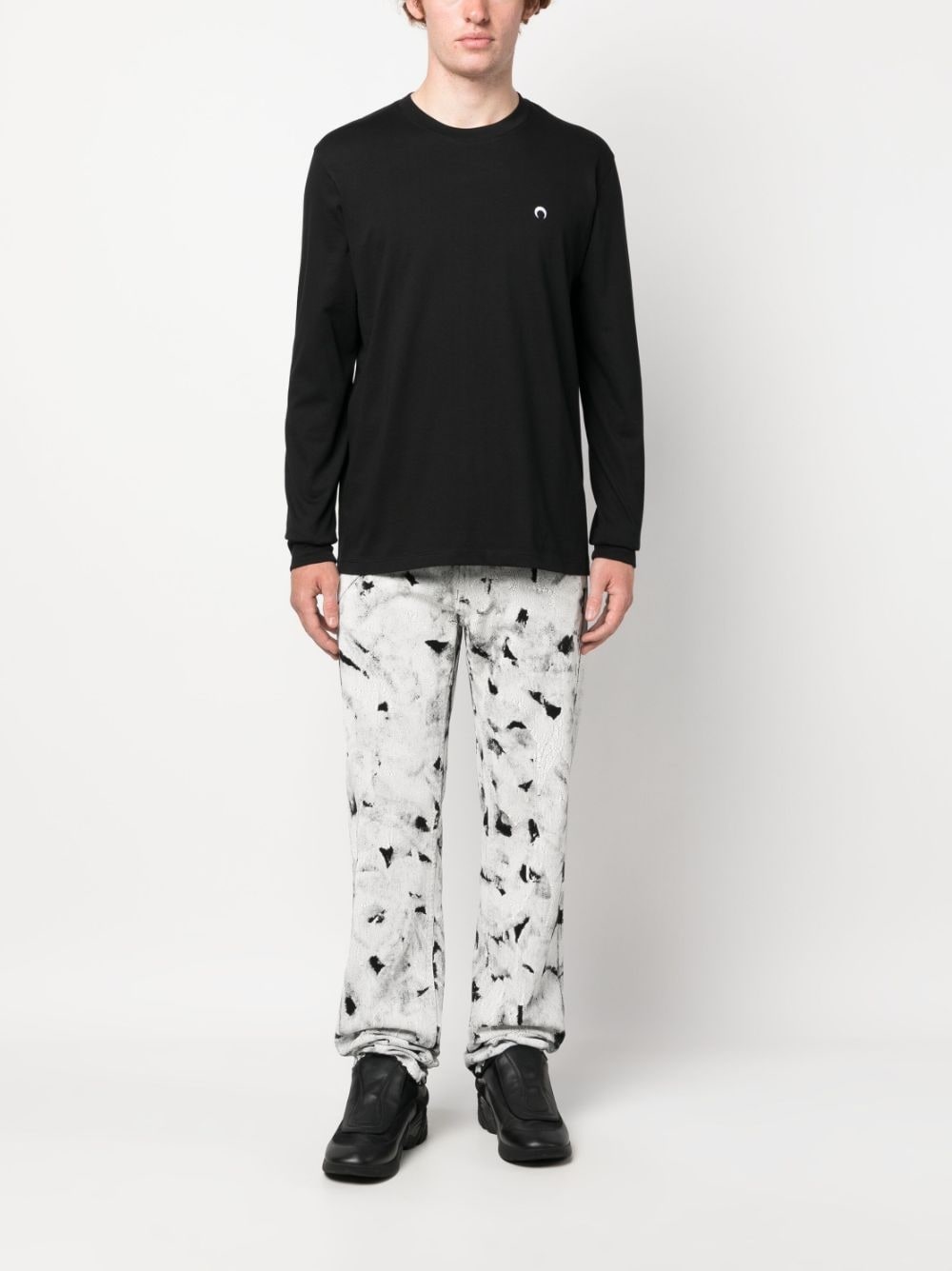 logo-embroidered crew-neck sweatshirt - 2