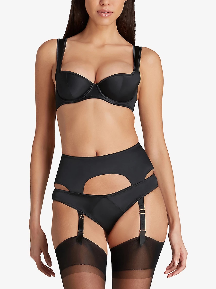 Nikita Satin Suspender - 2