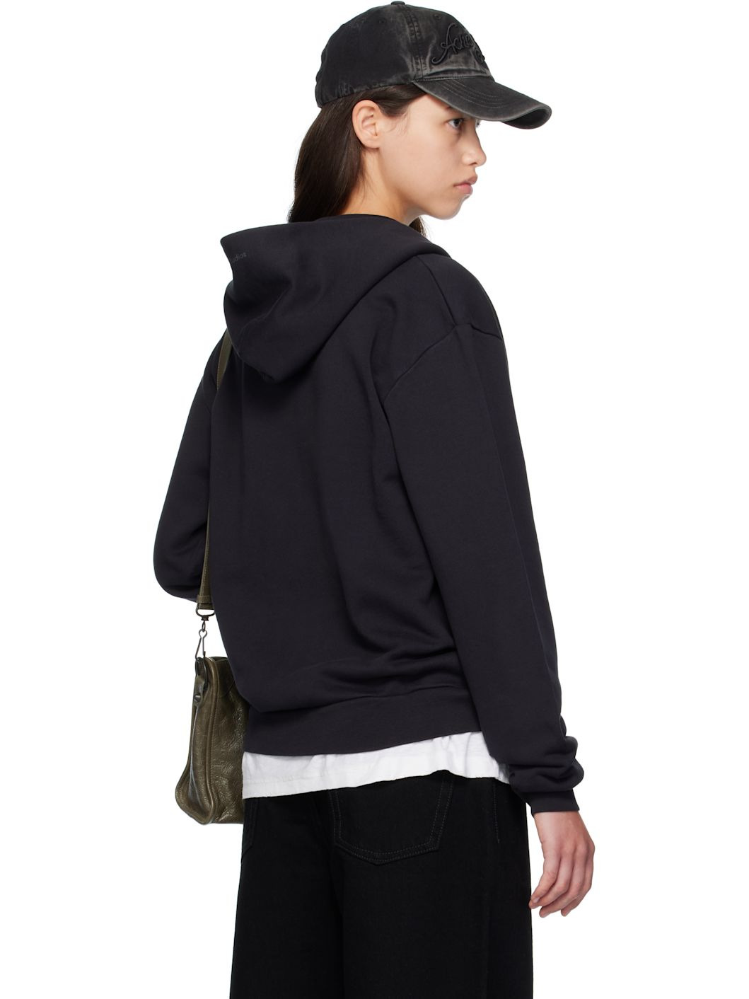 Black Zipper Hoodie - 3