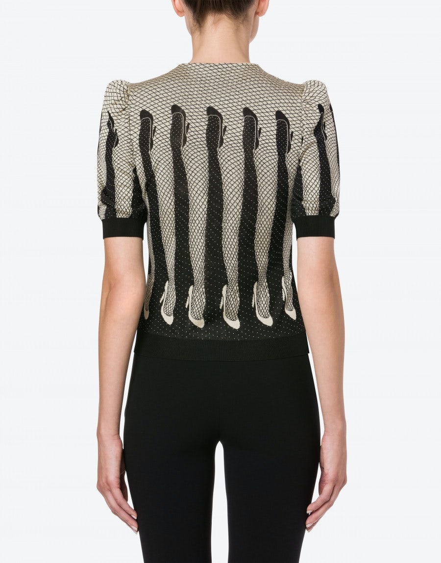 DANCER'S LEG KNIT TOP - 3