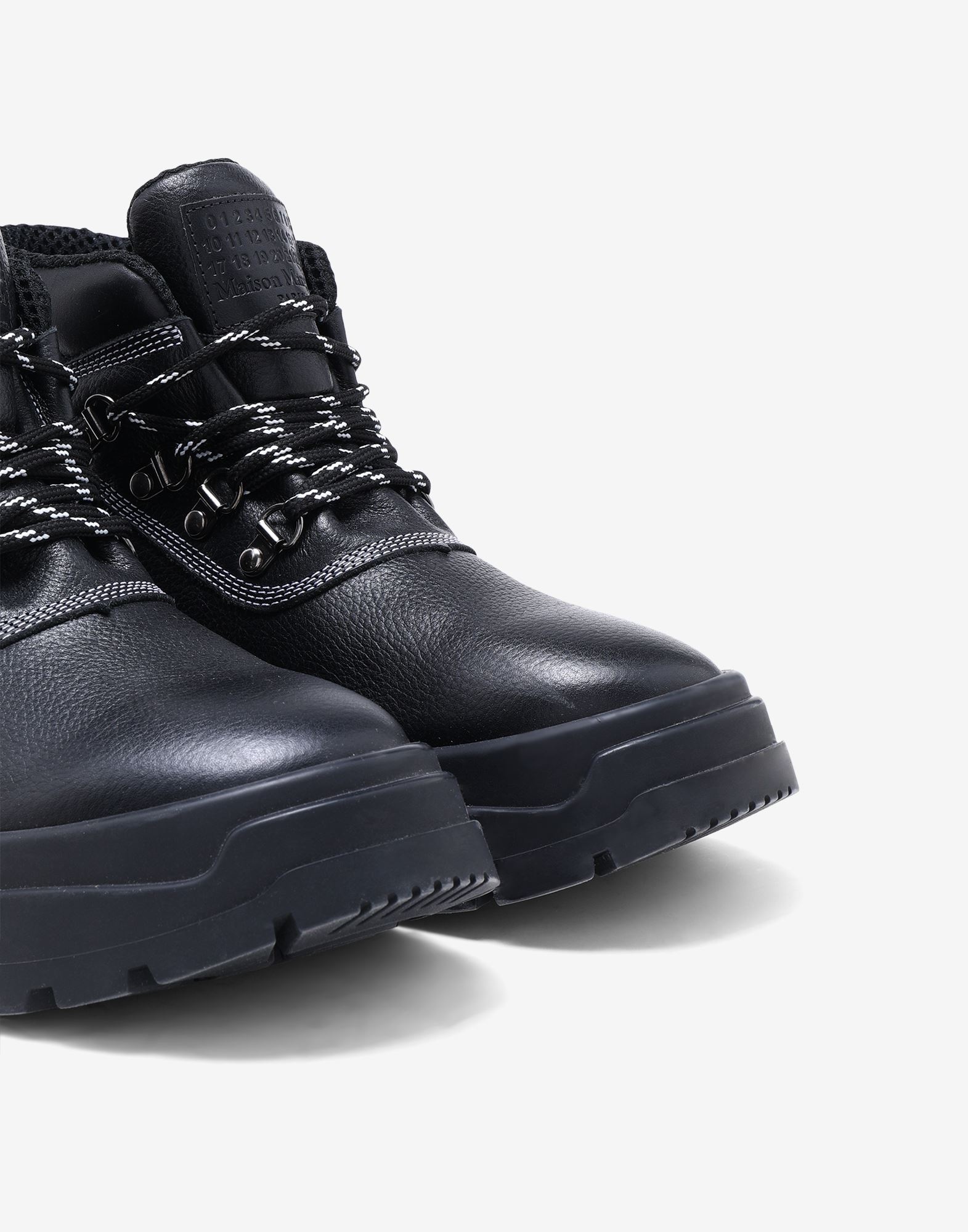 Leather lace-up boots - 5
