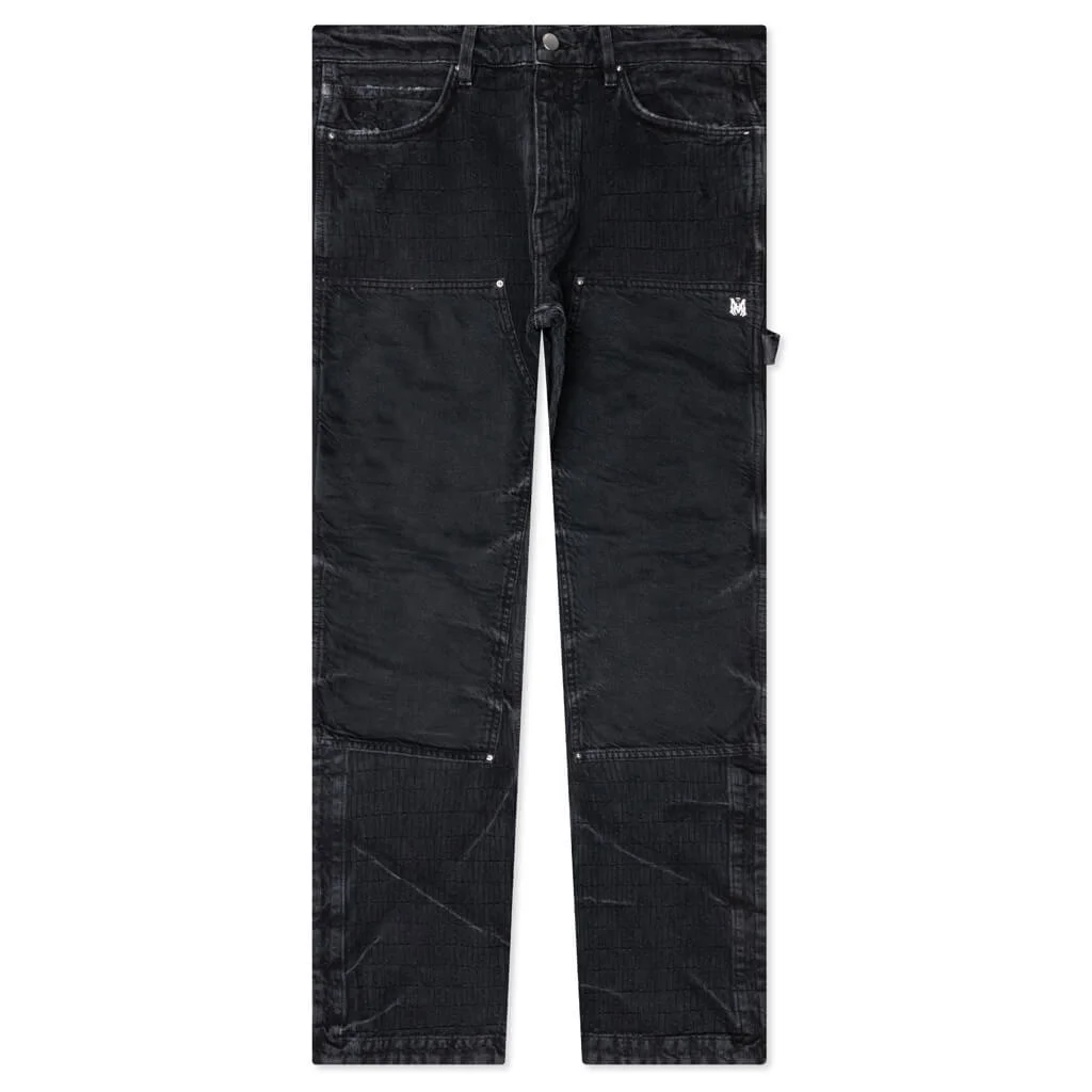 JACQUARD CARPENTER JEAN - FADED BLACK - 1