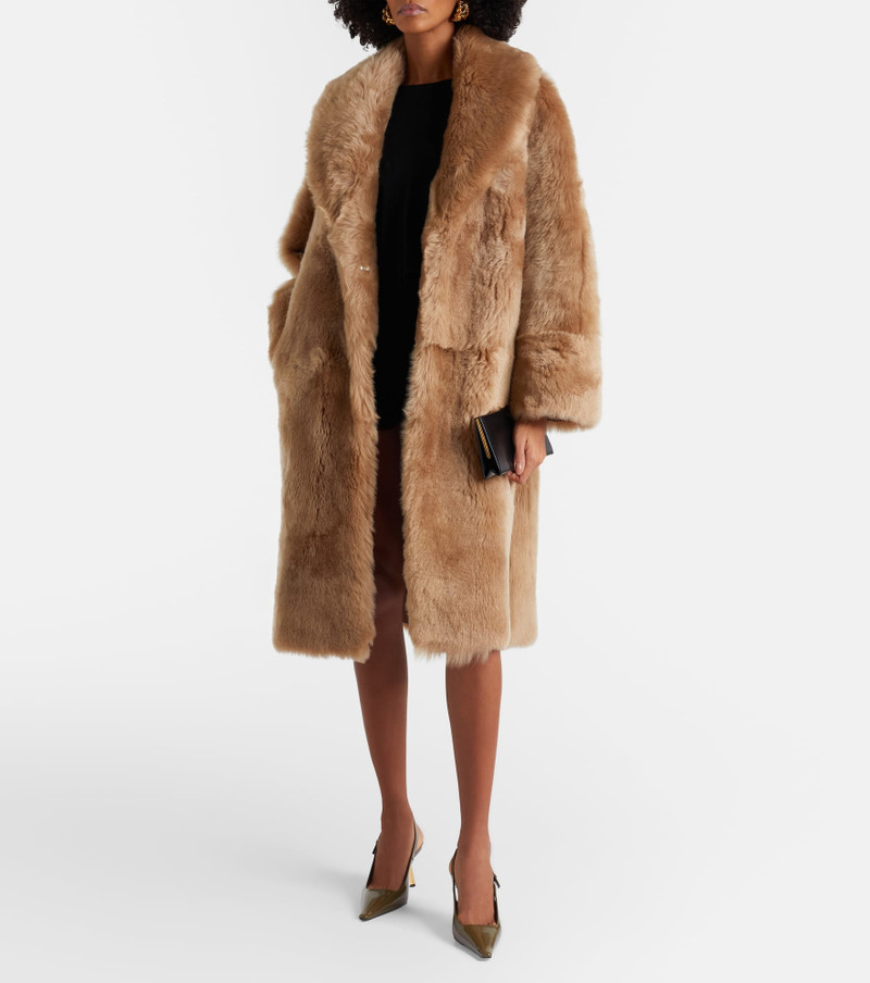 NOUR HAMMOUR Anaïs shearling coat outlook