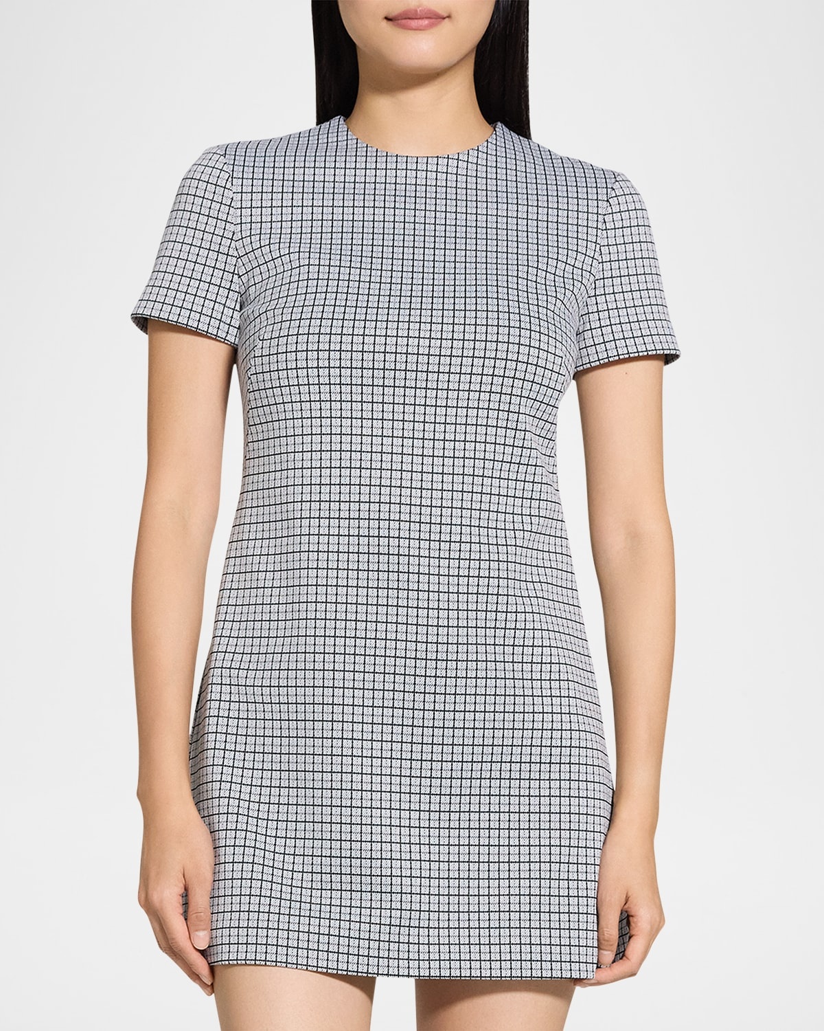 Short-Sleeve A-Line Mini Dress - 5