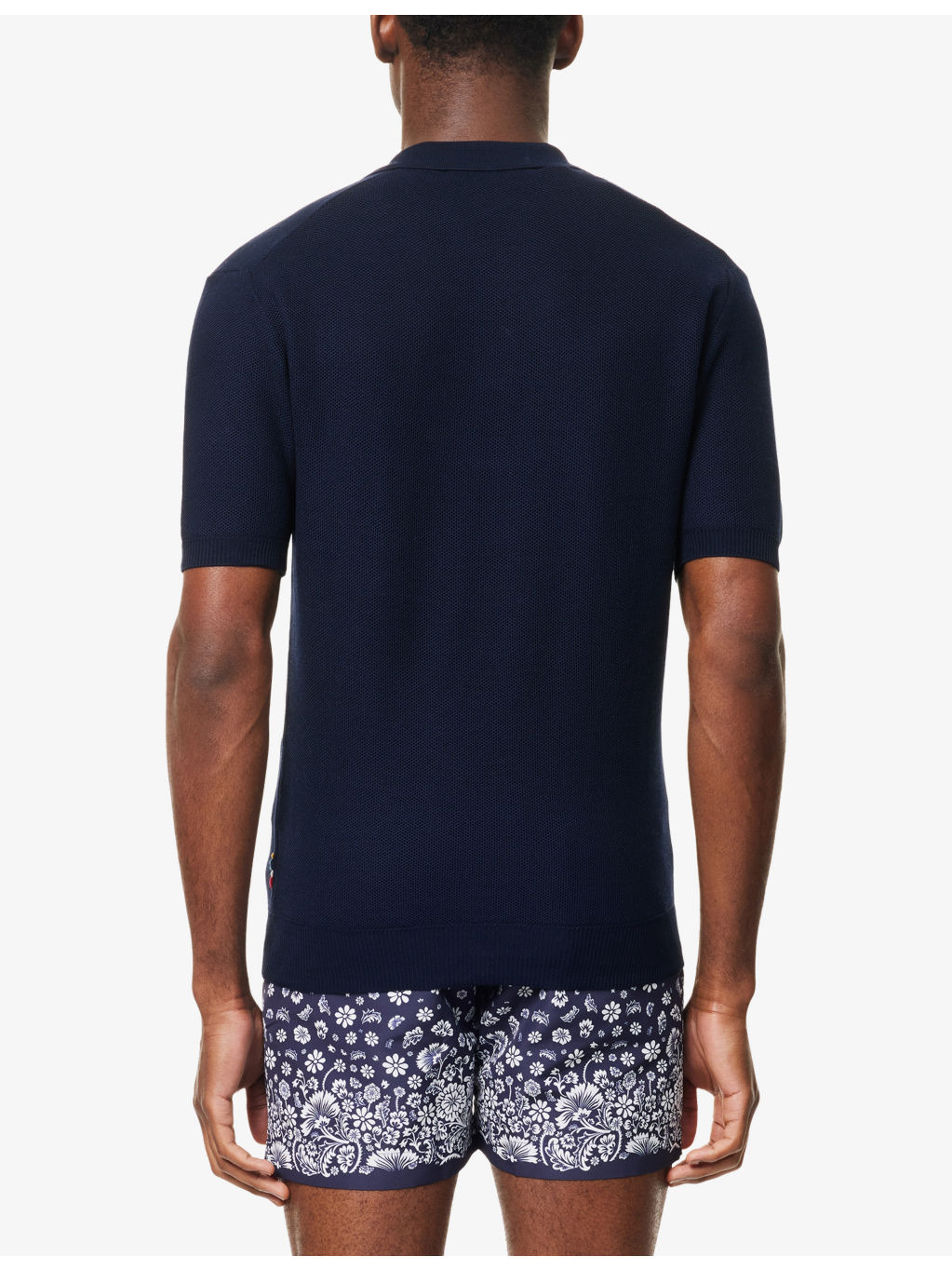 Horton Short-Sleeve Knitted Polo Top - 4