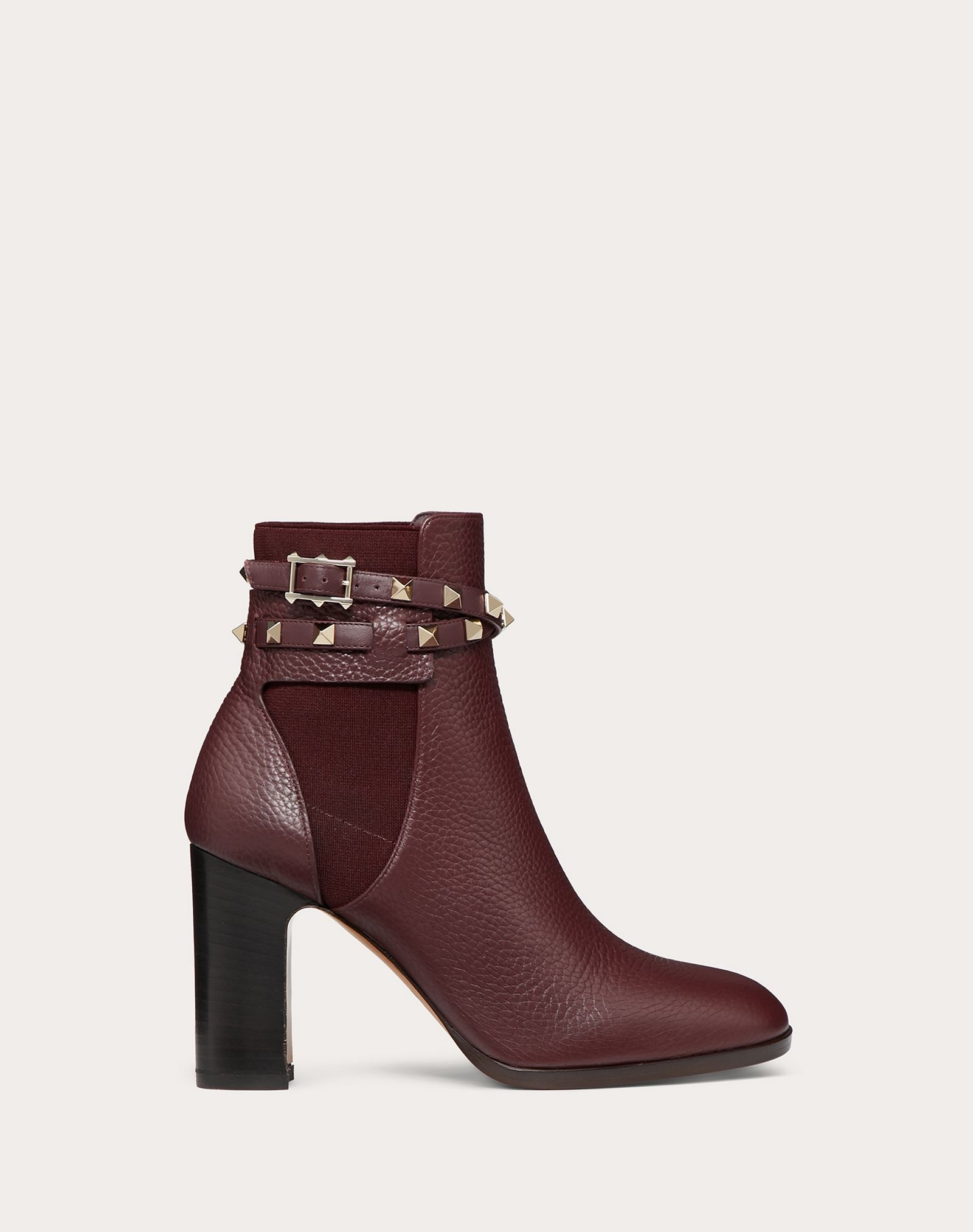 Rockstud Grainy Calfskin Ankle Boot 90 mm - 1